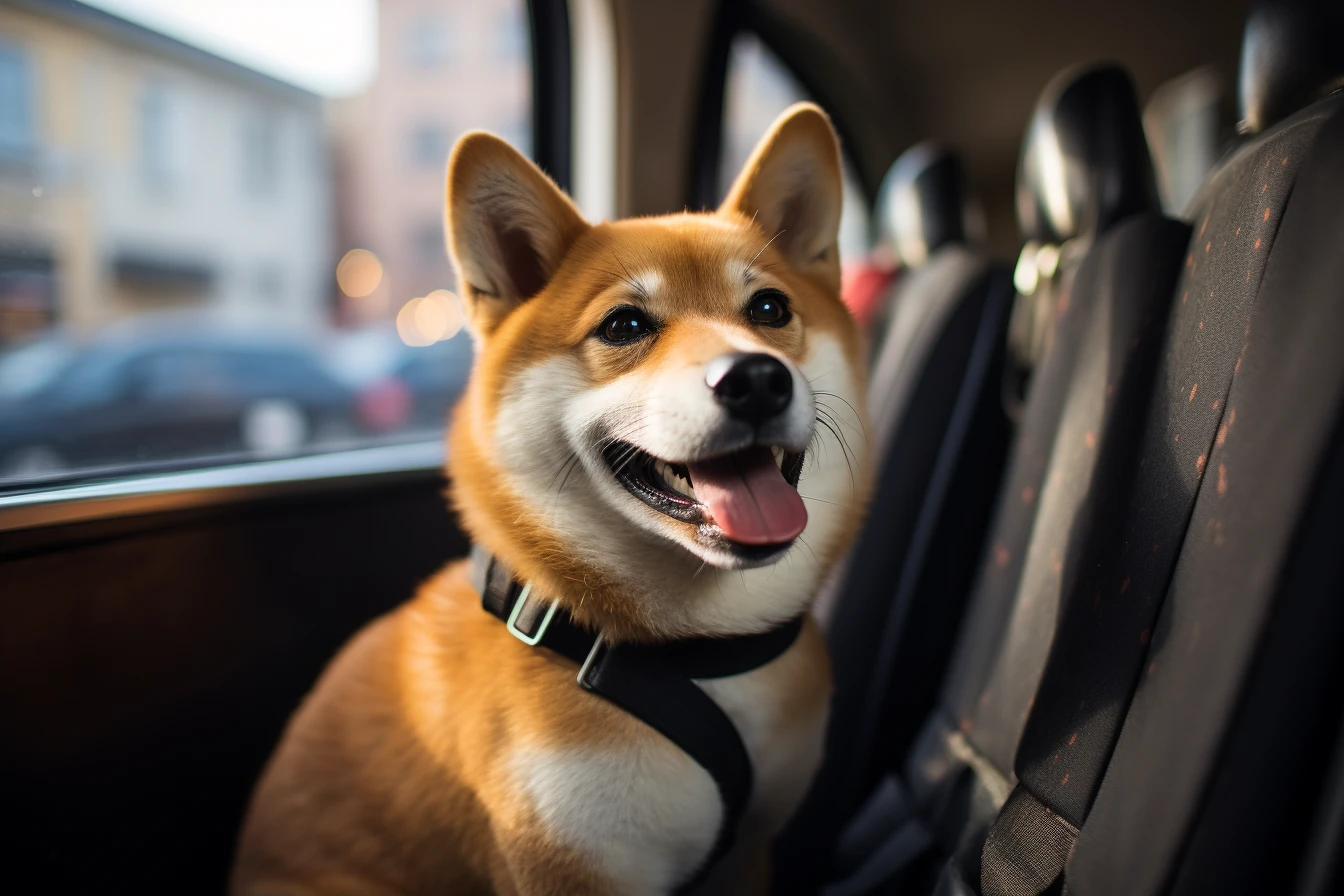 Kia Rio Dog Car Seat Belt for Shiba Inu